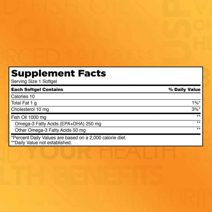 Kirkland Signature Fish Oil 1000 mg, 400 Softgels (2 Pack)