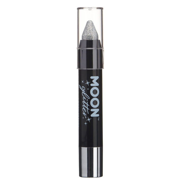 Moon Glitter Holographic Glitter Paint Stick/Body Crayon Makeup For The Face & Body By-3.5G Gift Set Containing 6 Crayons Silver, Pink, Gold, Rose Blue Green