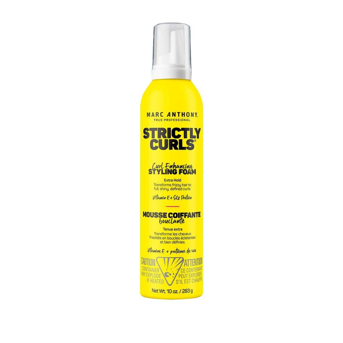 Marc Anthony Curl Enhancing Styling Foam, Extra Hold, Strictly Curls - Vitamin E & Silk Proteins Transforms Frizzy Hair to Full, Shiny, Defined Curls - Sulfate-Free Anti-Frizz Styling Mousse Product