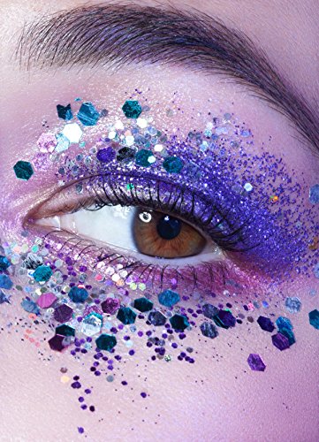 Mermaid Chunky Glitter  COSMETIC GLITTER  Festival Glitter Sparkle Face Body Hair Nails