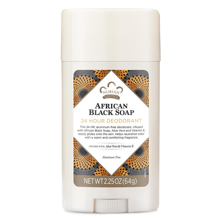 African Black Soap Deodorant, 2.25 Oz by Nubian Heritage
