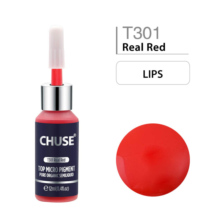 CHUSE PMU Lip Pigments 0.4oz/12ml (T301 Real Red)