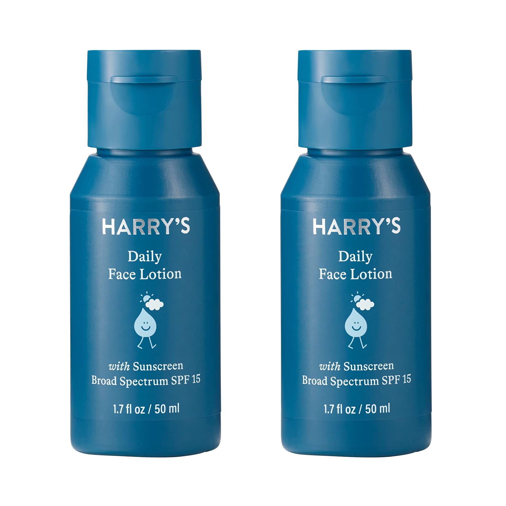 Harry's Face Lotion with SPF Face Moisturizer, 1.7 Fl Oz, Pack of 2