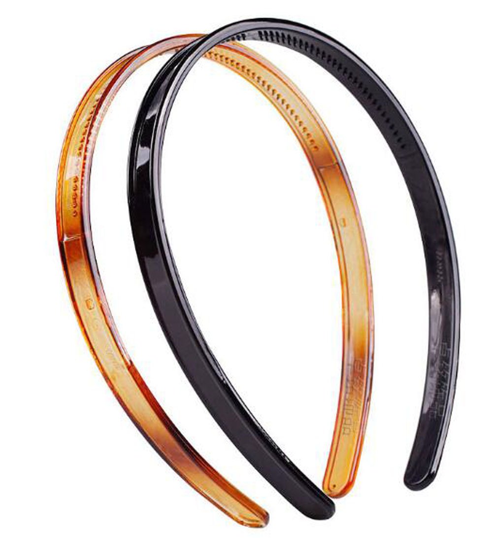 Plastic Tooth Hair Comb Headband Hard Headbands Ribbon Hairband Women Men Hair Accessory (style03)