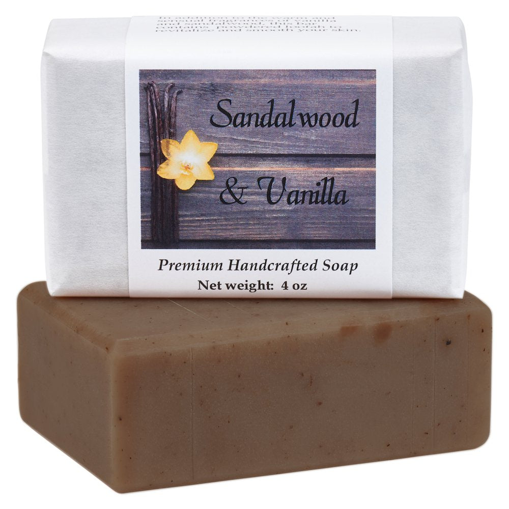 Sandalwood & Vanilla Soap - 4 oz bar by MoonDance Soaps & More