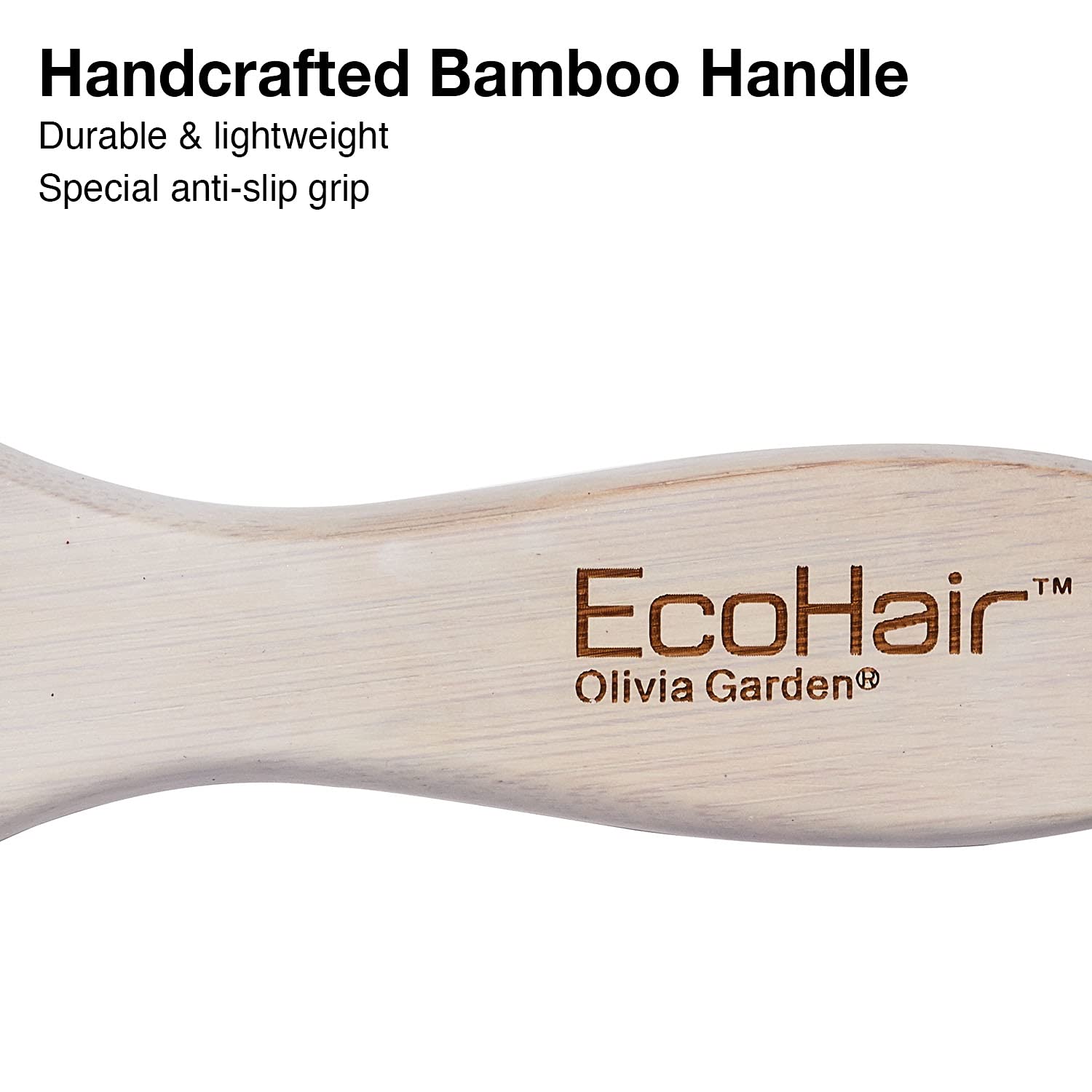 Olivia Garden EcoHair Paddle Bamboo Hair Brush, EH-CO, Combo