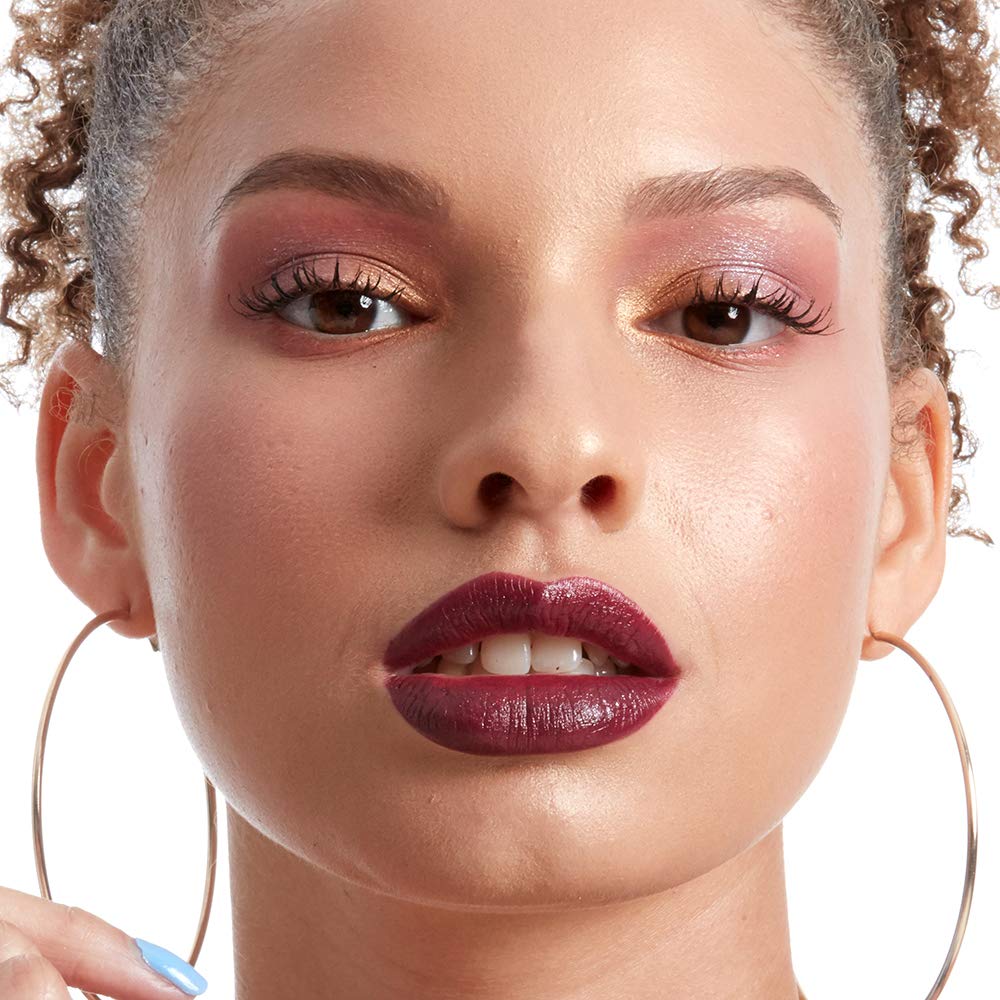 NYX PROFESSIONAL MAKEUP Shout Loud Satin Lipstick, Infused With Shea Butter - Into The Night (Deep Grape)