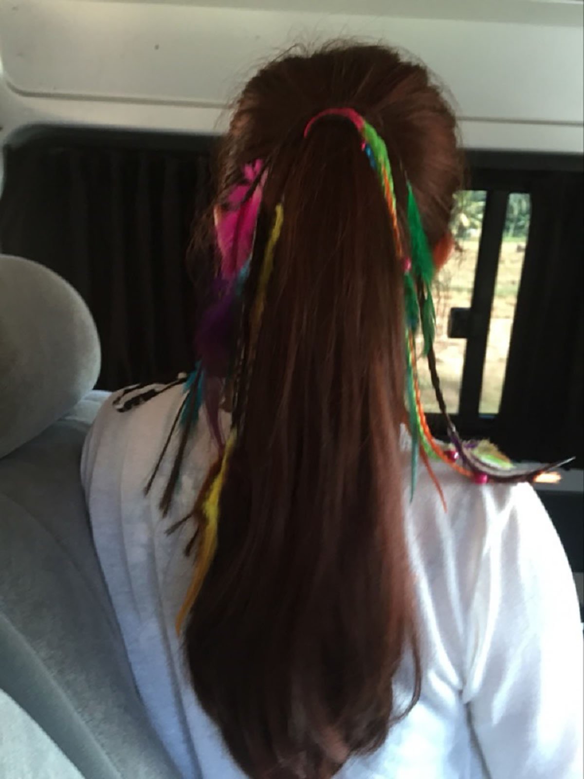 Set of 3 Handmade Boho Hippie Hair Rope Hair Band Headbands Head Wrap Elastics Feather Hair Tie Ponytail Holders Headdress Hair Accessories for Women Lady Girls (Colourful)