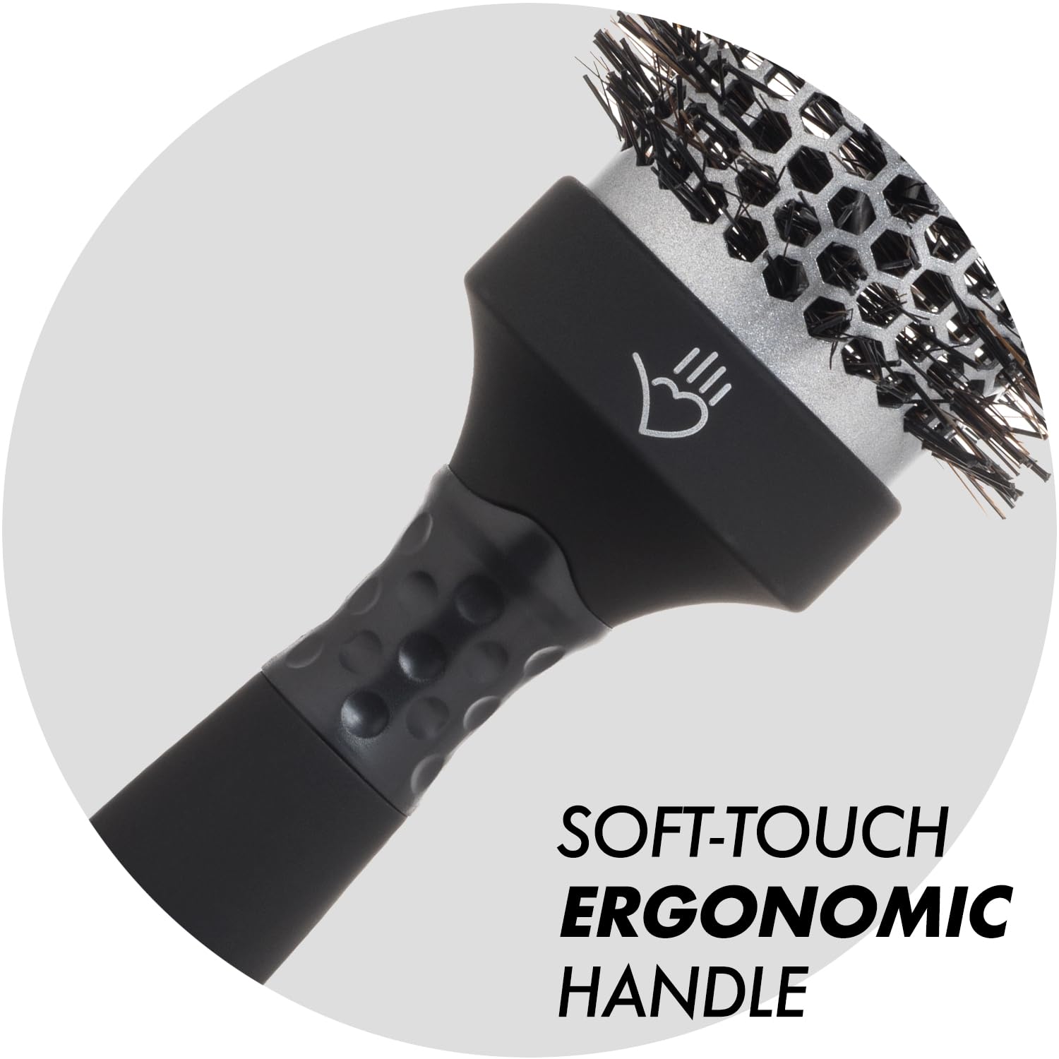 Sam Villa Signature Nylon and Boar Bristle Hair Brush Thermal Round Styling Brush