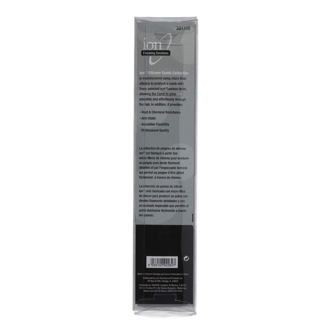 Ion Silicone Pintail Comb