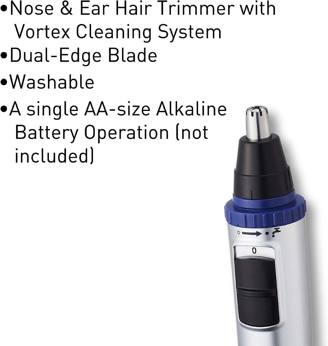 Panasonic Er-Gn30-K Men'S Nose & Ear Hair Trimmer, Multicolor, Battery Powered