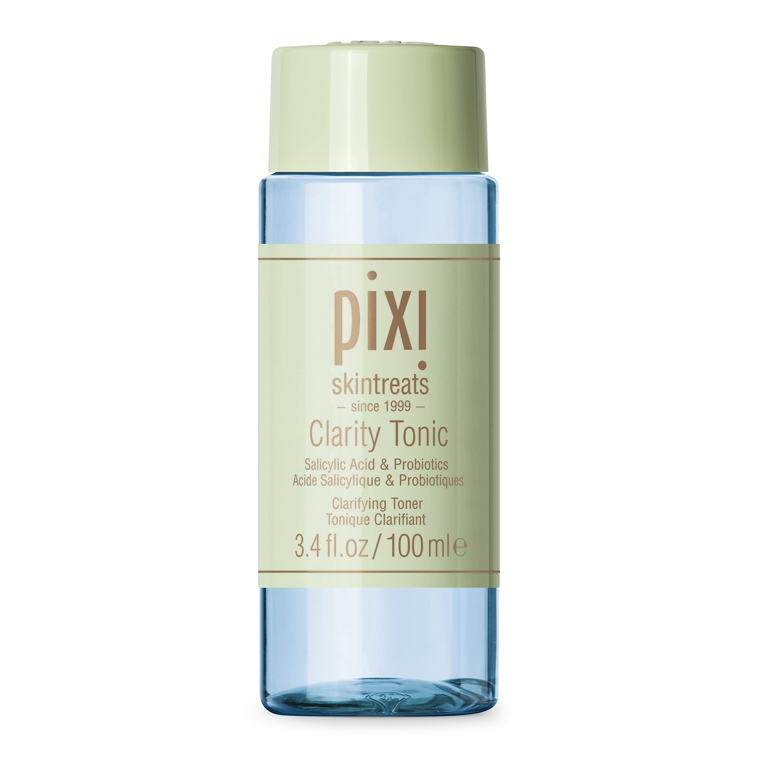 Pixi Beauty Clarity Tonic 100ml, AHA & BHA Toner | Minimize Pores, Promote A Clearer, Healthier Complexion, 3.4 Fl Oz