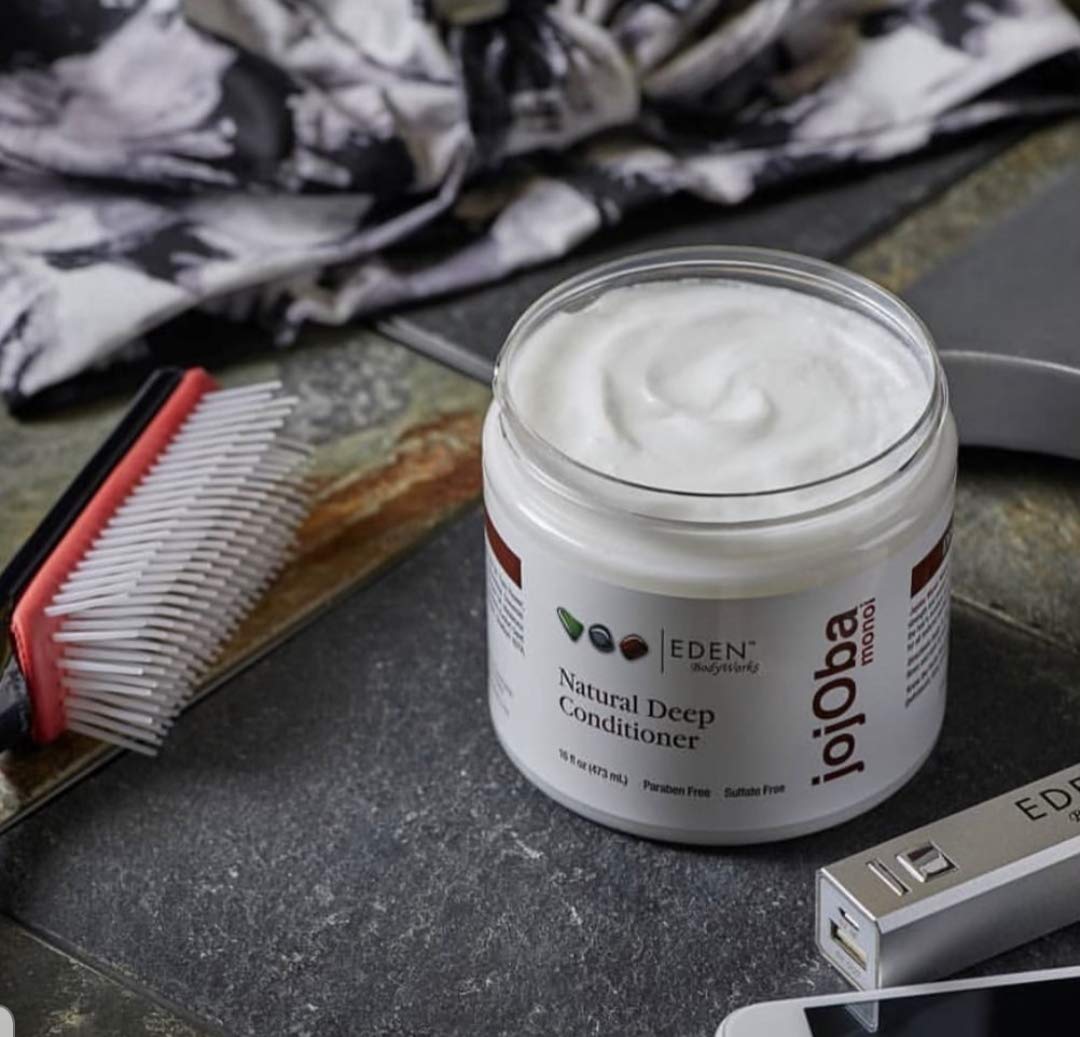EDEN BodyWorks JoJoba Monoi Deep Conditioner | 16 oz | Moisturize, Soften & Repair Hair - Packaging May Vary