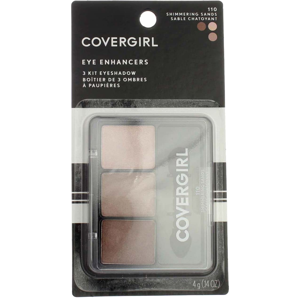 Cover Girl Eye Enhancers Quick-Kit-Trio Shadow 110 Shimmering Sands