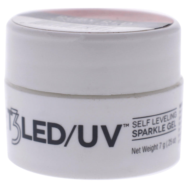 Cuccio Pro - T3 Self Leveling Sparkle Gel - Ruby Red - for Women - Nail Gel - 0.25 oz