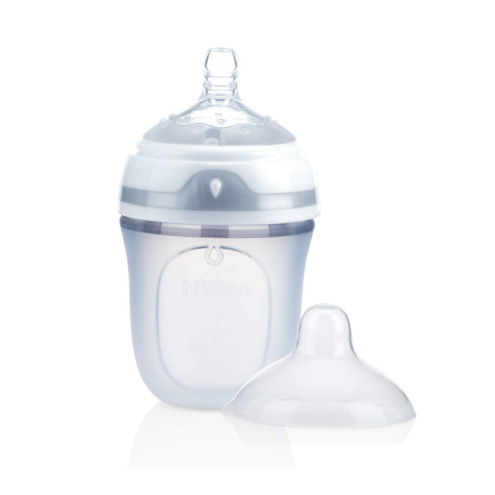 Nuby Comfort Soft Hygienic Squeezable Silicone Bottle, 5 Oz