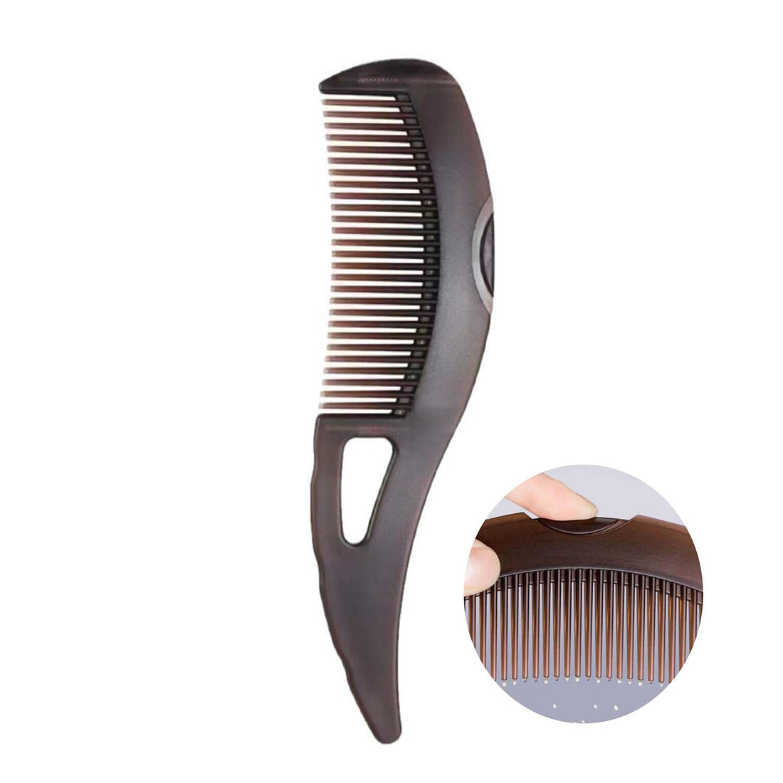 Dandruff Comb with Self-Cleaning Hollow Teeth & Massage Handle - Scalp Detox Comb for Flakes, Oil Removal - Dandruff Scalp Hair Combs for Women/Men/Kids