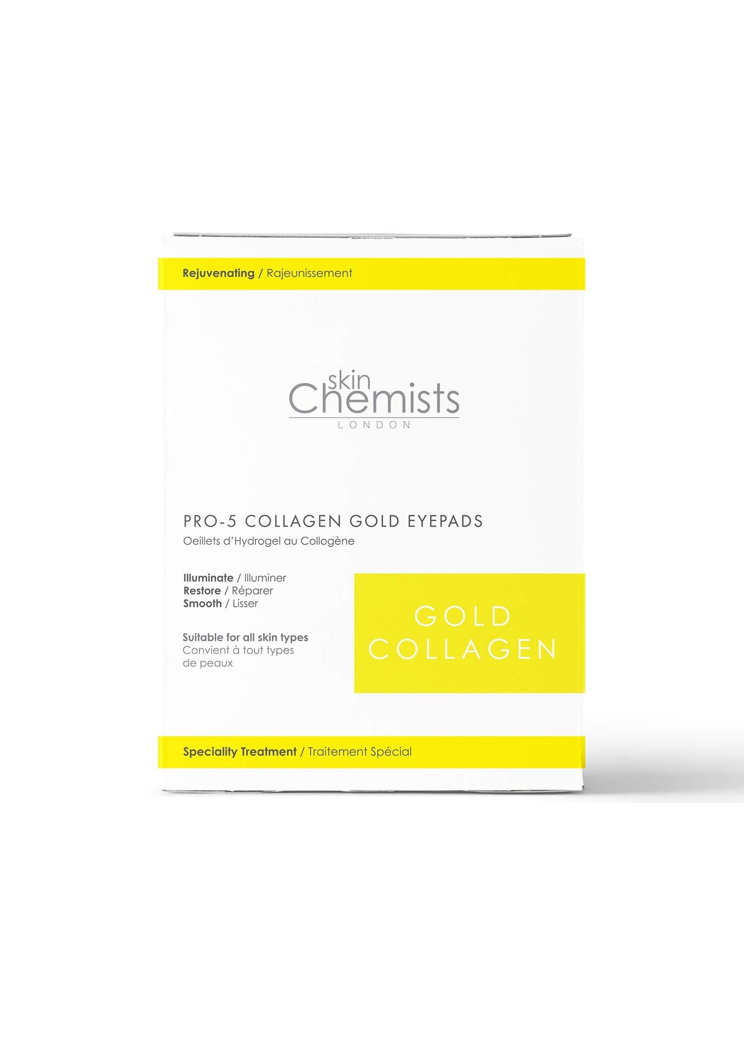 skinChemists Pro-5 Collagen Gold Eye Pads - 2 pads X 5