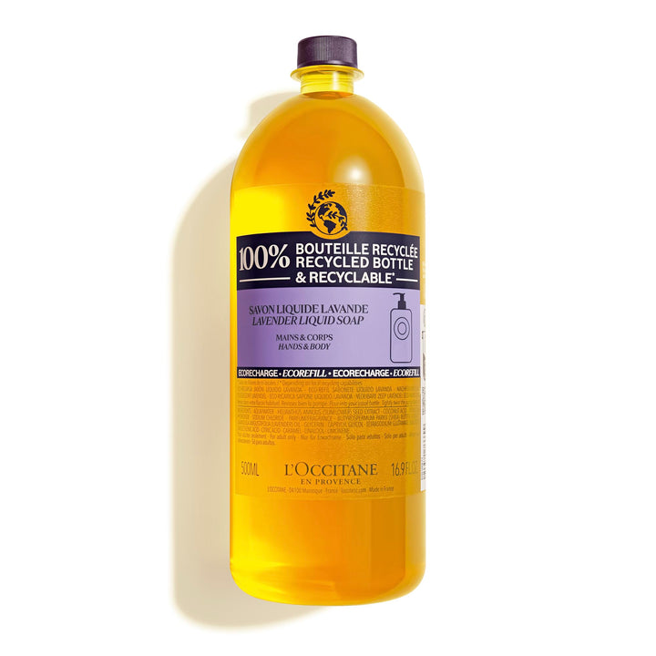 L'Occitane Shea Hands & Body Lavender Liquid Soap Eco-Refill, 500ml