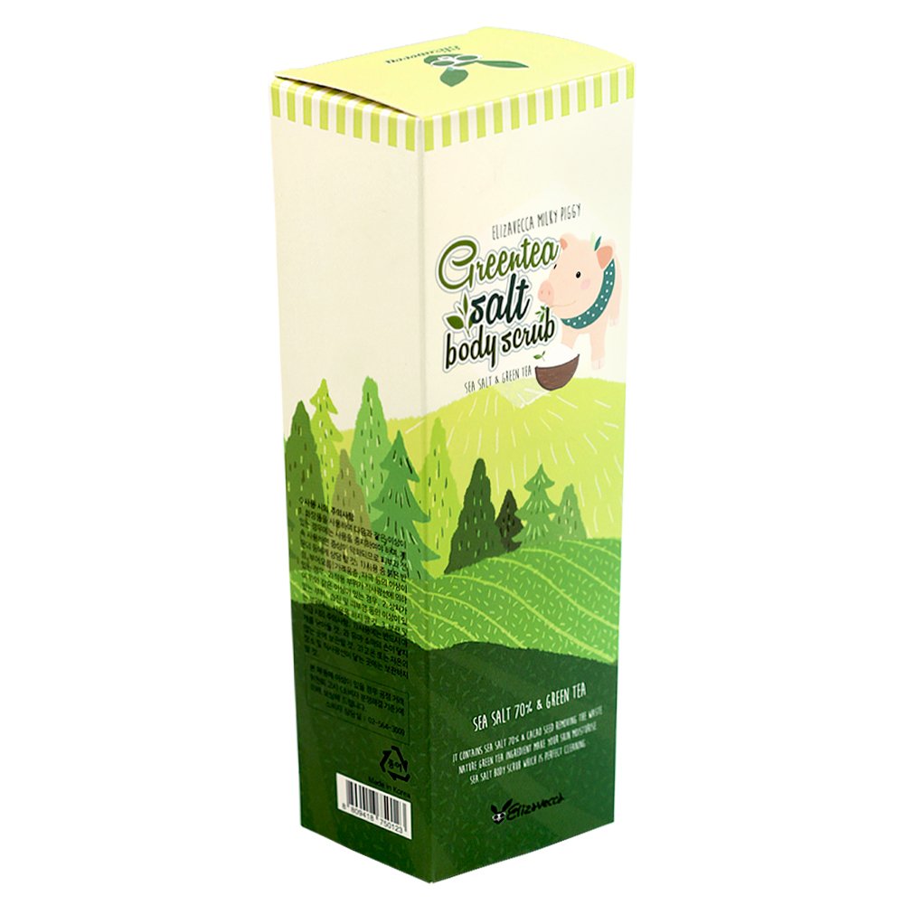 Green tea Salt Body Scrub - Elizavecca Milky Piggy