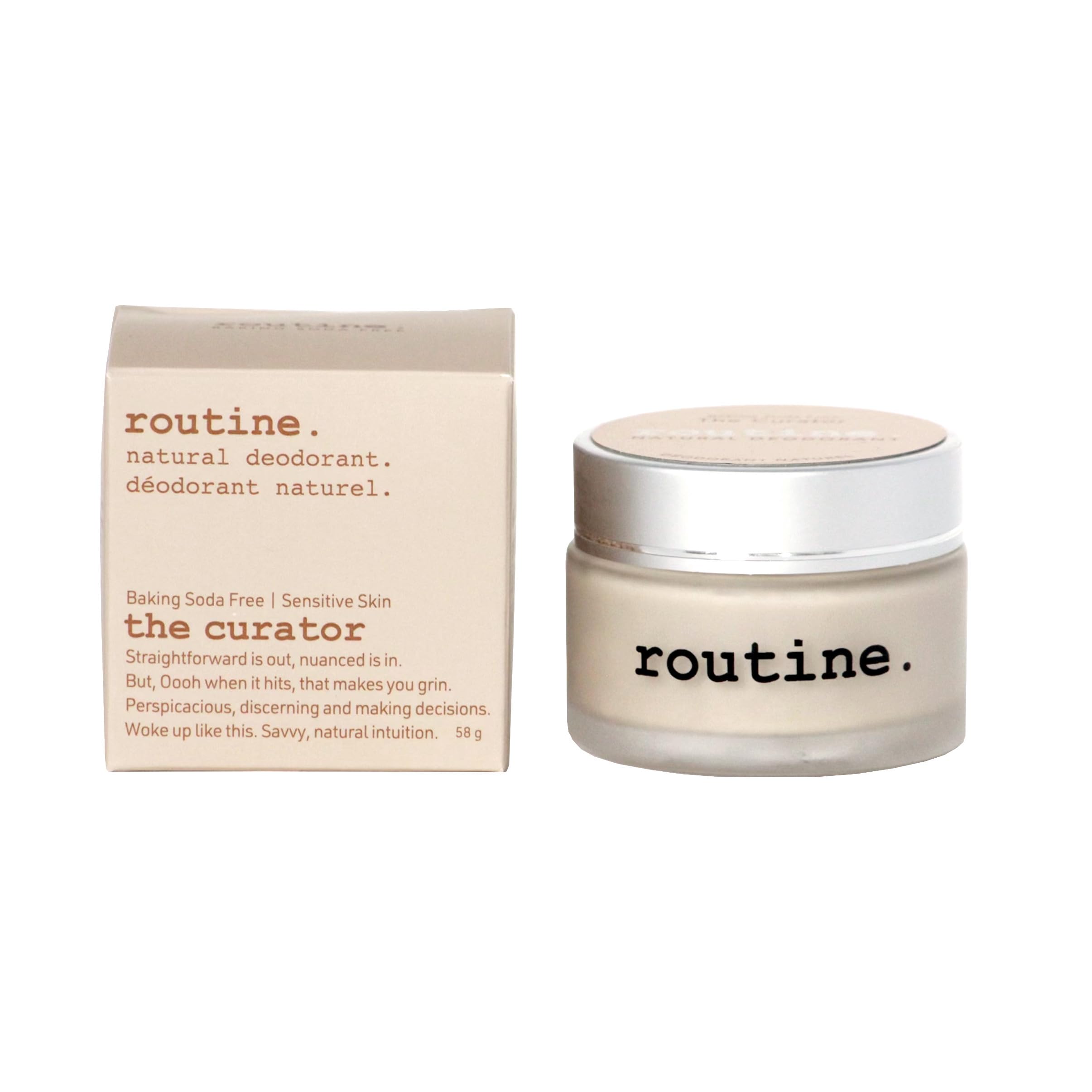 Curator (Sensative Skin) : Routine De-Odor-Cream Handcrafted 50ml Natural Deodorant Cream (Curator, Sensitive Skin)
