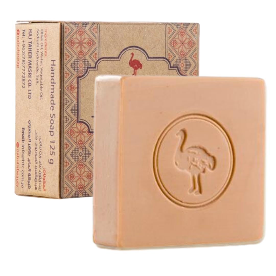 Shammoot Virgin Olive Oil Nabulsi Soap Bar - 1 Pack 4.4 OZ 100% Pure Olive Oil Soap Bar for Face & Body - Traditional Soap with Real Scent - Chemical Free Soap Bar for Men & Women (Shea & Vanilla)