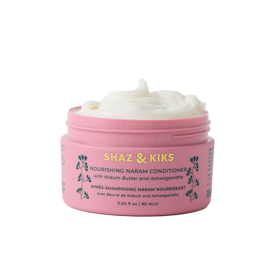 SHAZ & KIKS Nourishing Naram Conditioner | Light-weight Conditioner for All Hair Types | Visibly Softens and Protects Hair with Ayurvedic Adaptogens | 3.04 oz