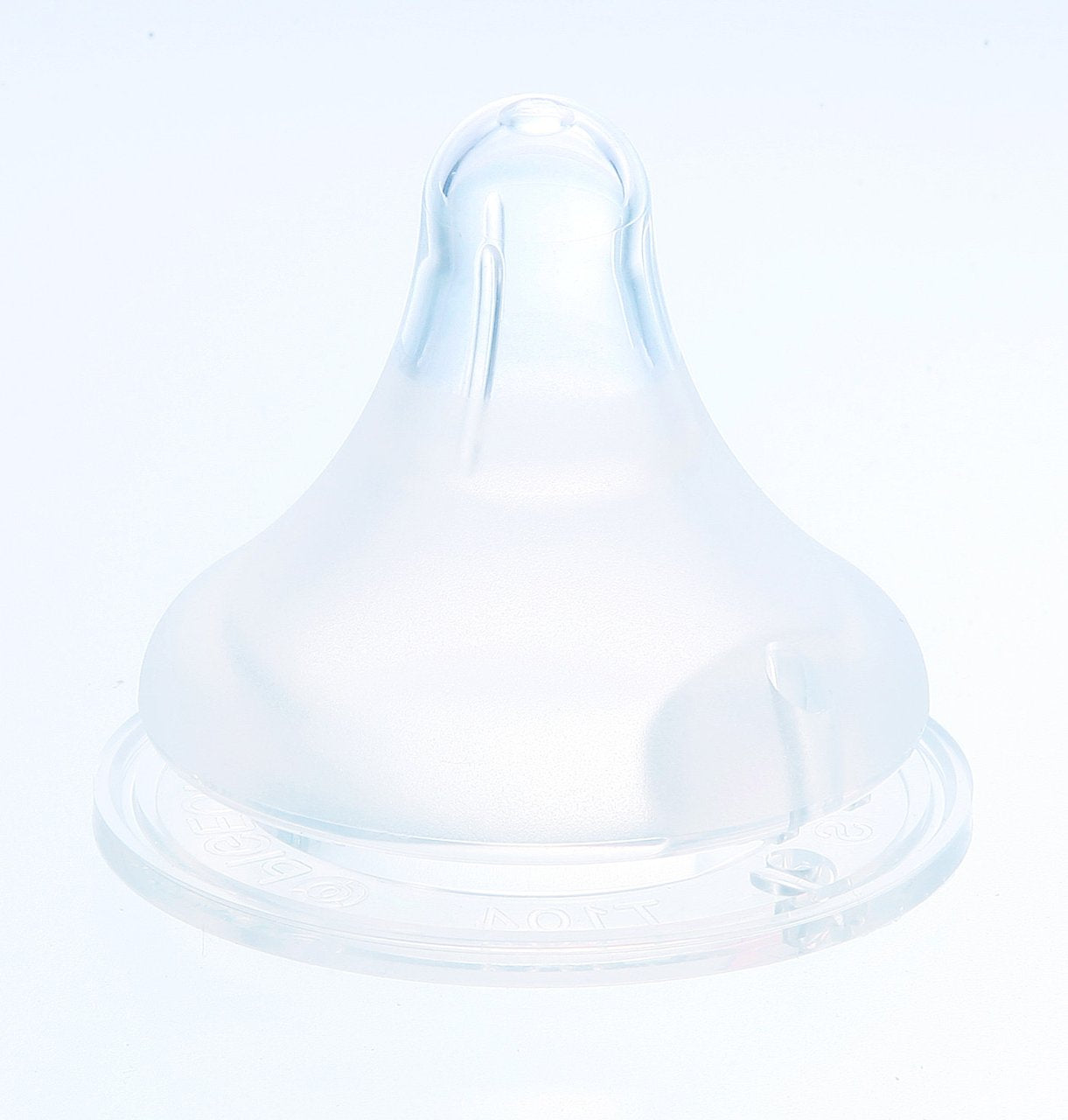 Pigeon Breast Milk Authentic Feeling Nipple (Silicone Rubber) 1 Month and Up Small Size Round Hole 2 Pieces