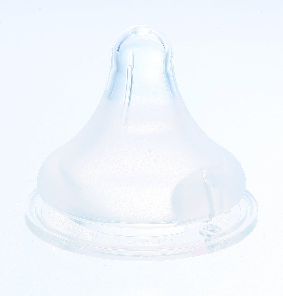 Pigeon Breast Milk Authentic Feeling Nipple (Silicone Rubber) 1 Month and Up Small Size Round Hole 2 Pieces