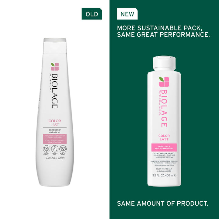 Biolage Color Last Conditioner - Protects & Preserves Color Treated Hair, Nourishes & Repairs, Vegan, Paraben-Free, Packaging may vary