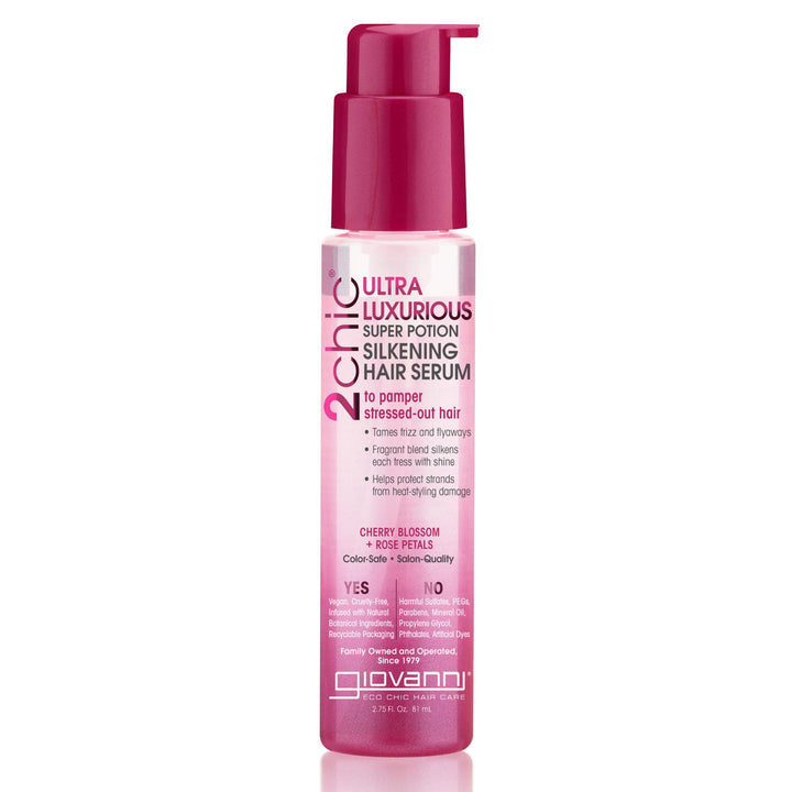 2Chic Ultra Luxurious Super Potion Hair Serum Cherry Blossoms, 2.75 Oz by Giovanni Cosmetics