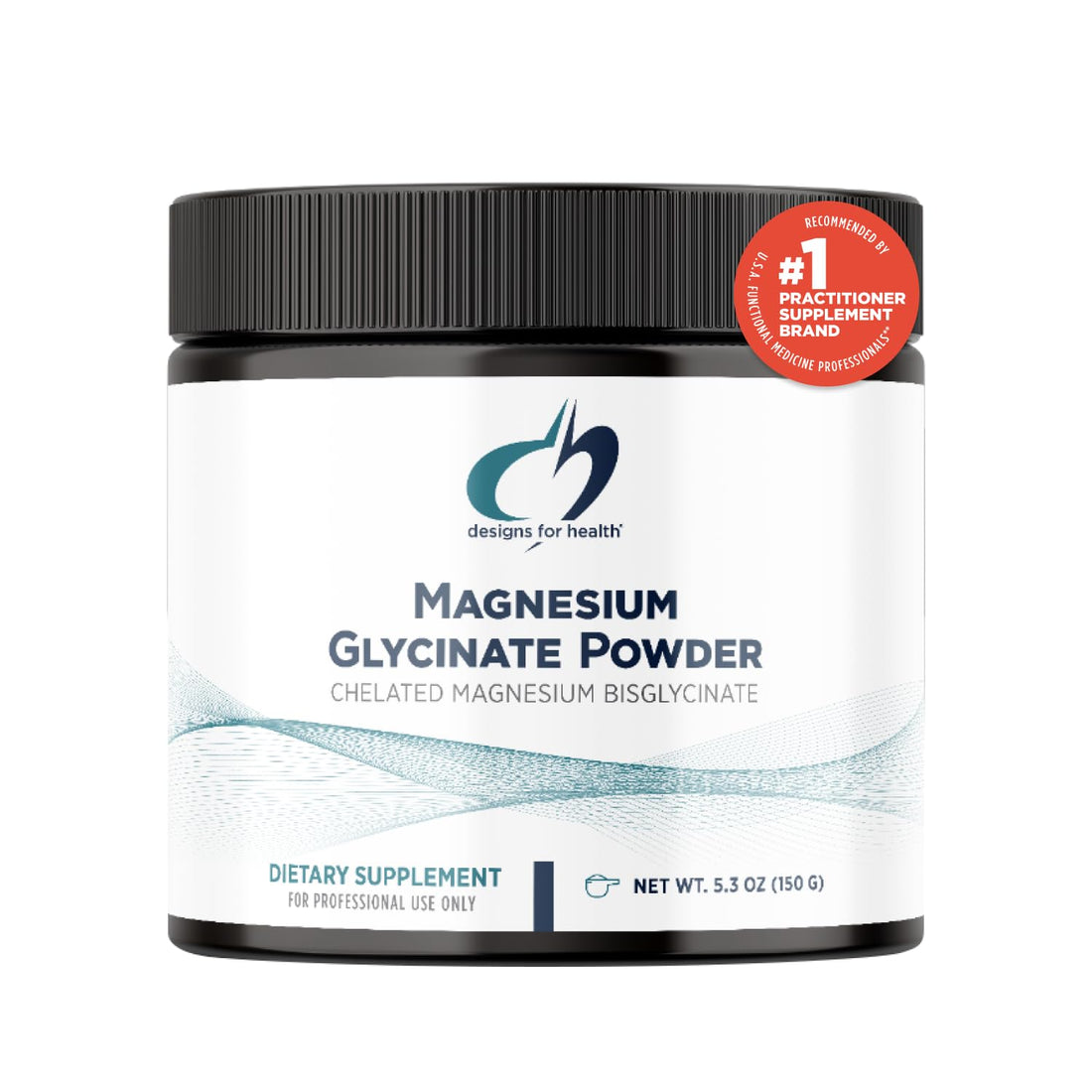 Designs for Health Magnesium Glycinate Powder - 300mg Powdered Chelated Magnesium Bisglycinate Supplement - Non-GMO Great-Tasting Drink Mix Add-in, Orange Flavor (30 Servings / 150g)
