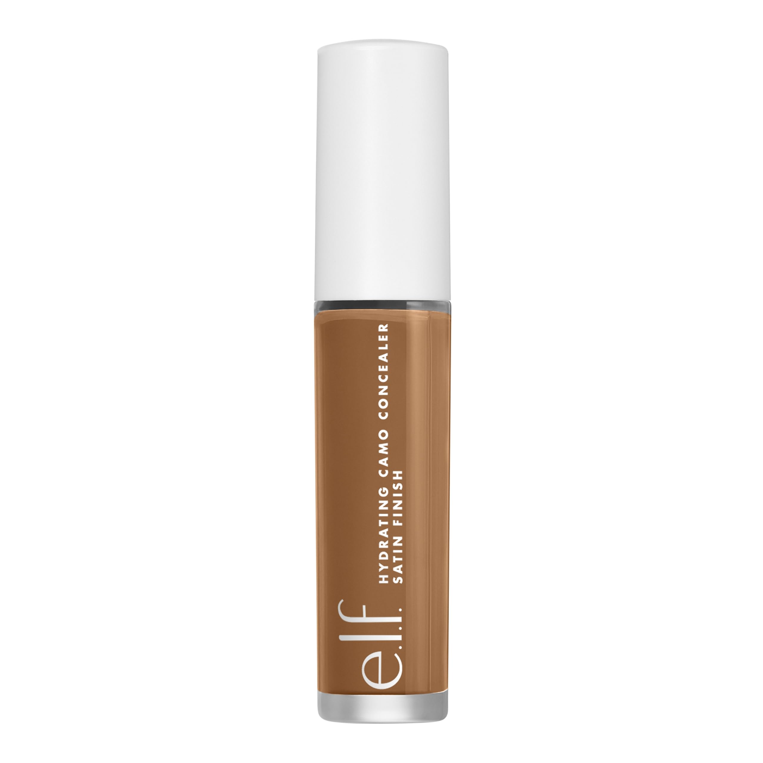 e.l.f, Hydrating Camo Concealer, Lightweight, Full Coverage, Long Lasting, Conceals, Corrects, Covers, Hydrates, Highlights, Deep Cinnamon, Satin Finish, 25 Shades, All-Day Wear, 0.20 Fl Oz