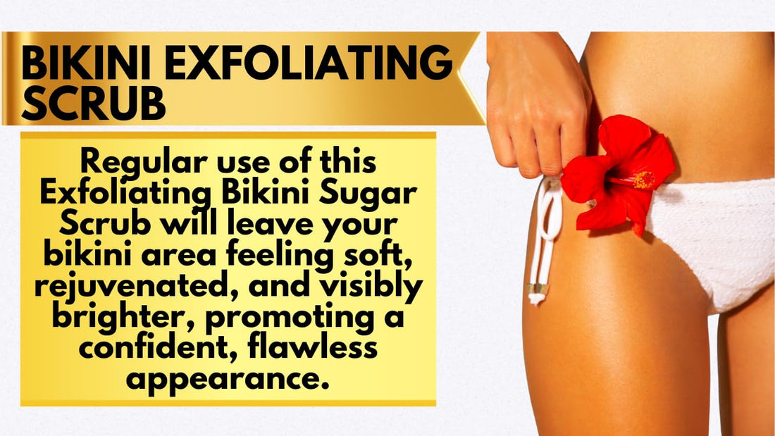 Bikini Area Exfoliator Exfoliating Body Scrub, Brightening Body Exfoliator Exfoliating Scrub, Bump Eraser KP Body Exfoliant Shower Scrub Ingrown Hair Treatment Razor Bump Treatment Body Scrubs 8 OZ