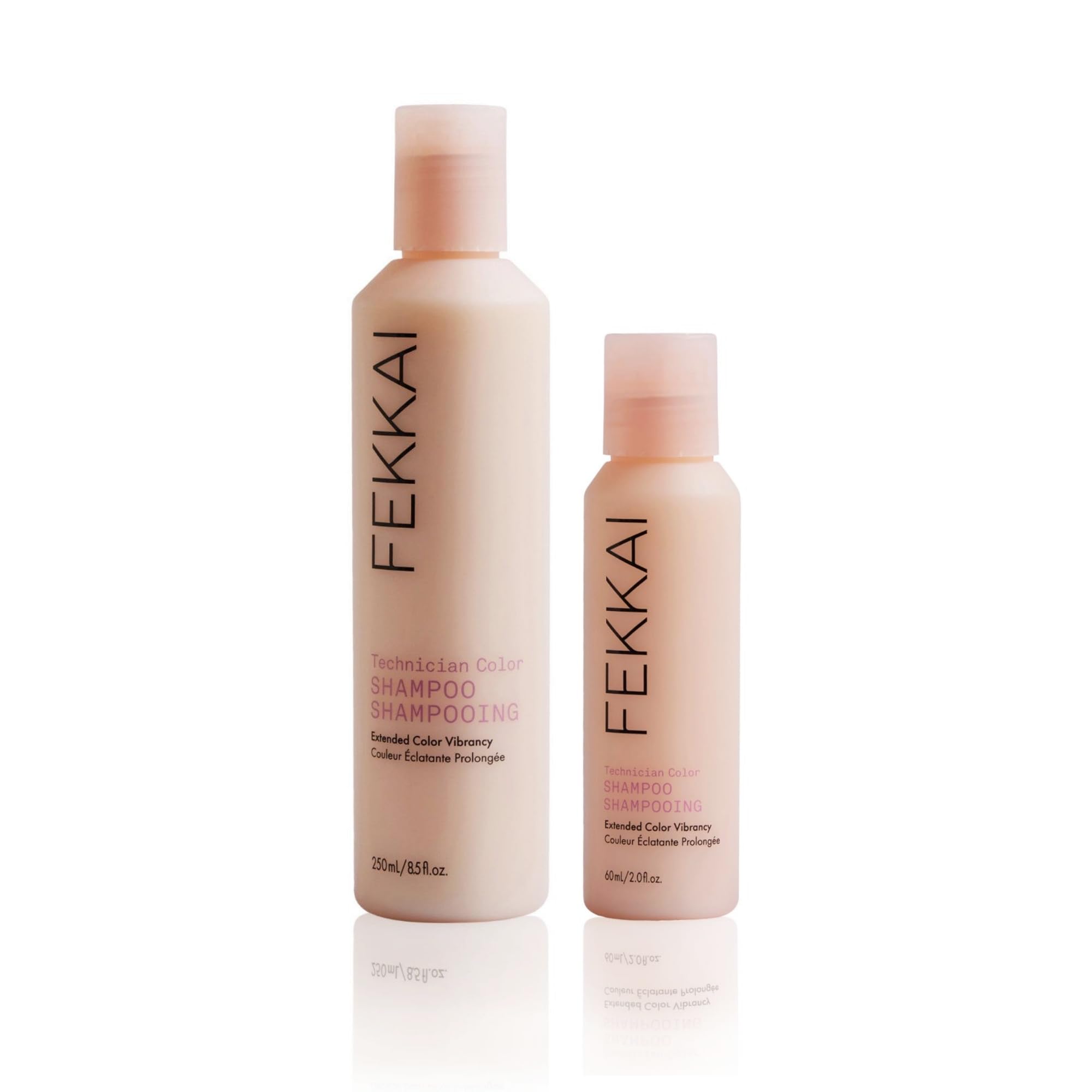 FEKKAI Technician Color Shampoo - Includes 2 oz + 8.5 oz Bottles - Extends Vibrancy of Color-Treated Hair - Free of Sulfates, Parabens, Phthalates - Vegan, Cruelty-Free