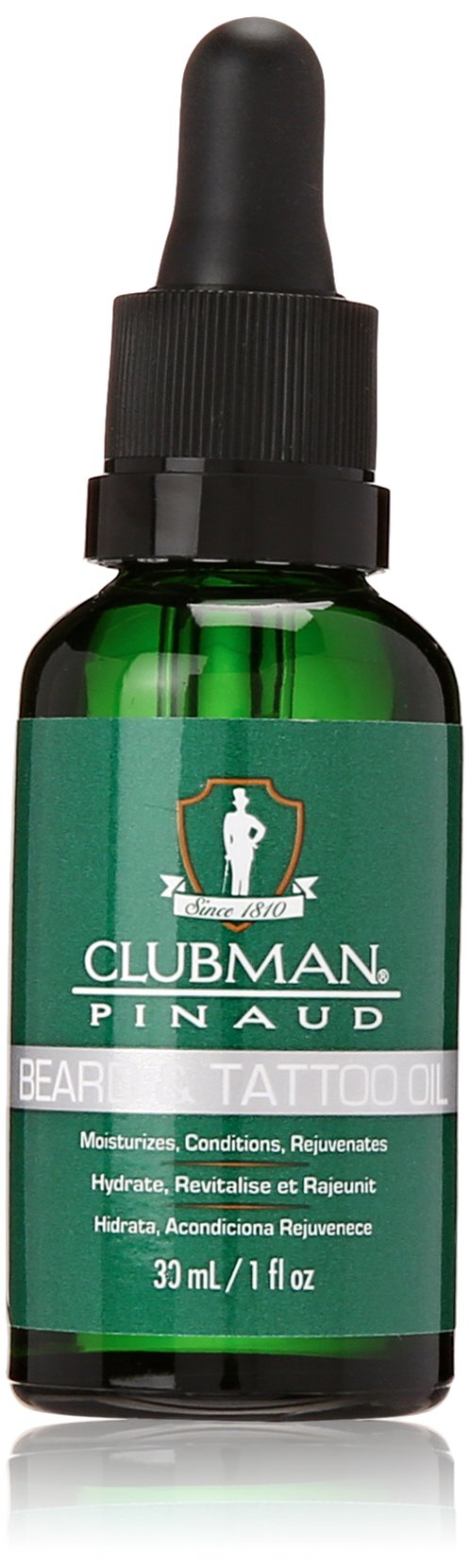 Clubman Beard and Tattoo Oil, 1 Ounce