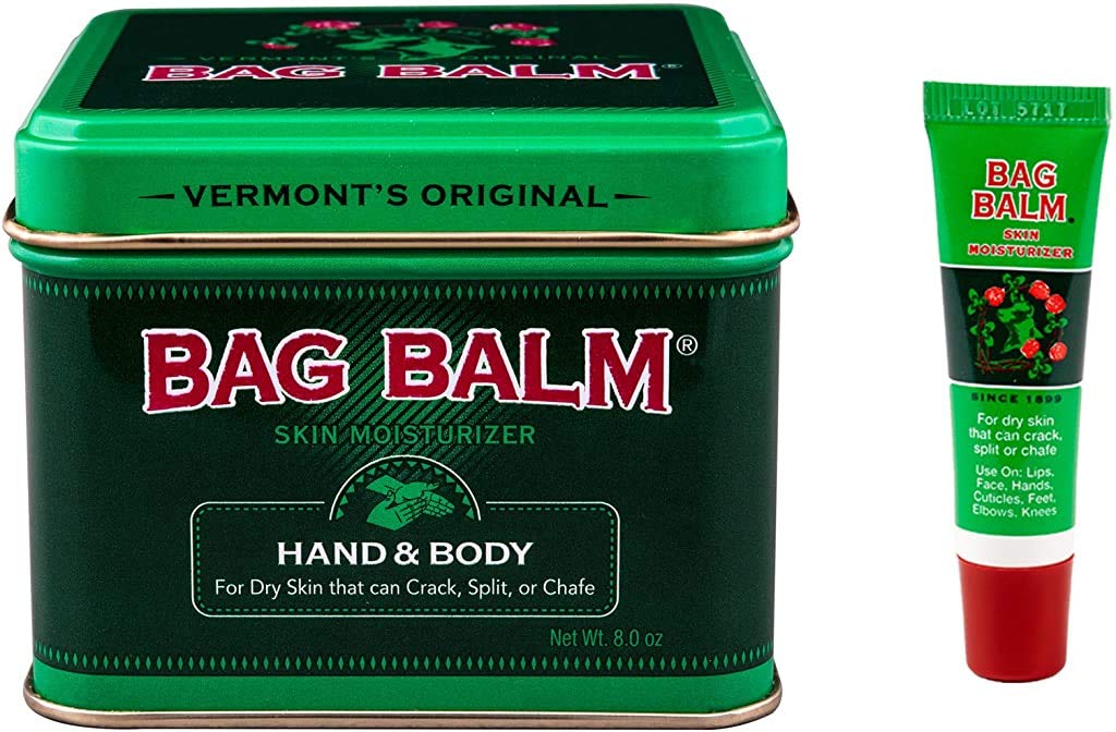 Bag Balm Bundle Animal Tin 8 Oz and On-The-go Tube 0.25 Oz