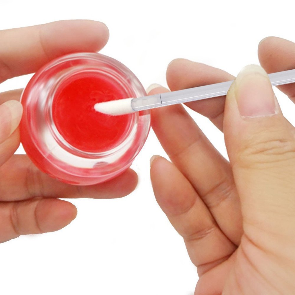 Lip Gloss Applicators Disposable Lipstick Wands Bulk Lip Brush Makeup Tool, 300 Pcs, Black