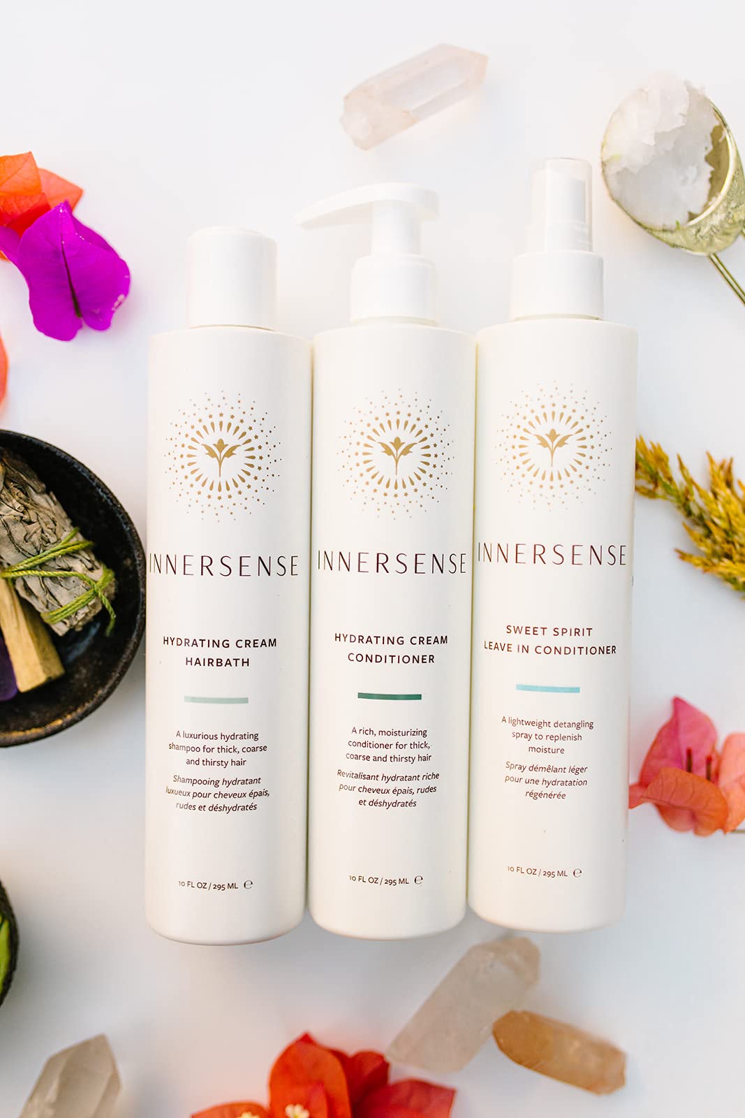 Innersense Organic Beauty - The Hydrate Trio Collection | Non-Toxic, Cruelty-Free, Sustainable Haircare (Full Size)
