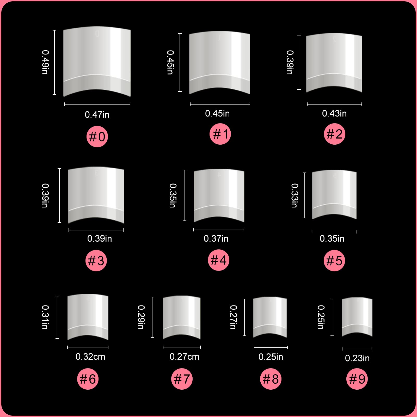 Short Nail Tips - Buqikma 500PCS French Short Style Nail Tip Natural Acrylic Nail Tips 10 Sizes False Nails for Nail Art Salon (Natural)
