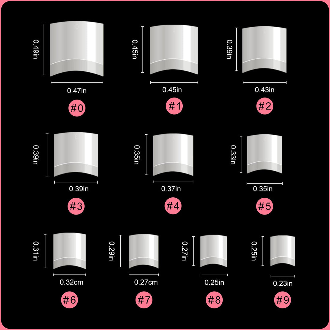 Short Nail Tips - Buqikma 500PCS French Short Style Nail Tip Natural Acrylic Nail Tips 10 Sizes False Nails for Nail Art Salon (Natural)