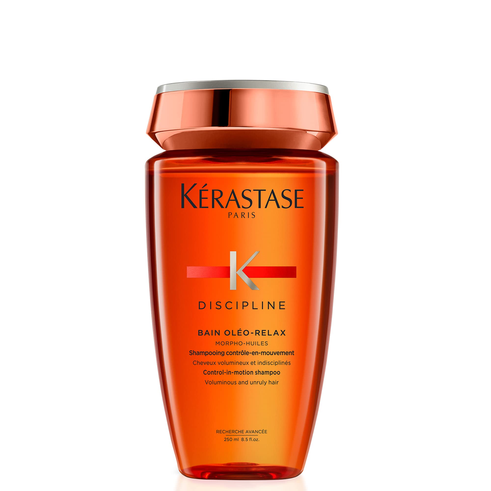 KÉRASTASE Discipline Oleo-Relax Shampoo, Oil-infused Anti-Frizz Shampoo, Moisturizes and Protects Hair, Reduces Tangling with Shorea butter and Coconut Oil for All Hair Types, 8.5 Fl Oz