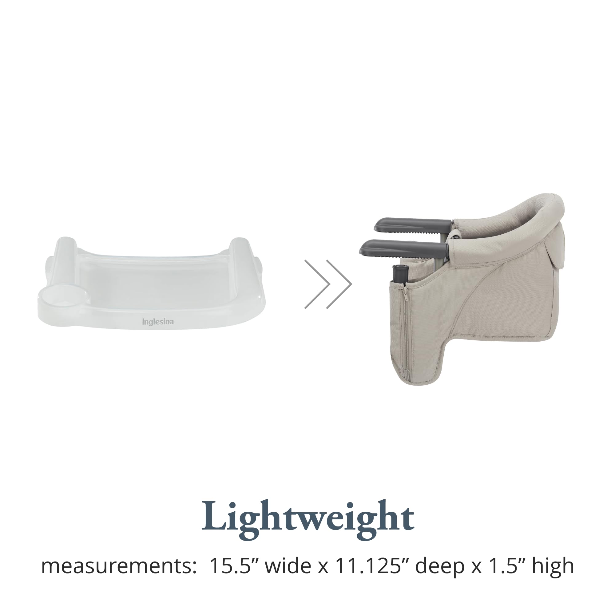 Inglesina Fast Dining Tray Plus - Compatible with Inglesina Fast Table Chair - Durable & Easy to Clean - Quick, Simple Installation - BPA Free