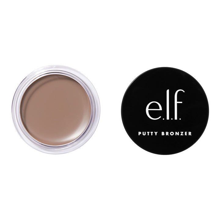e.l.f. Putty Bronzer, Creamy & Highly Pigmented Formula, Creates a Long-Lasting Bronzed Glow, Infused with Argan Oil & Vitamin E, Feelinââ‚¬â„¢ Shady, 0.35 Oz (10g)