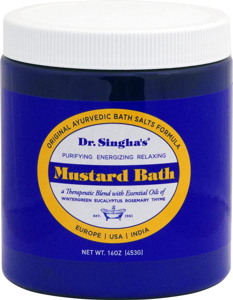 16 Oz : Dr. Singha's Mustard Bath, 16 Ounce
