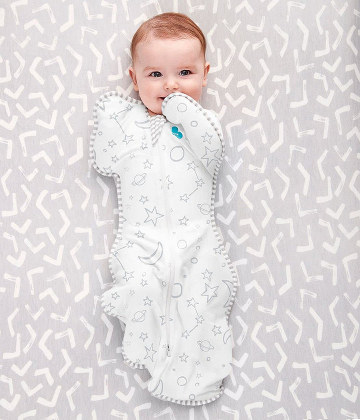 Love to Dream Swaddle UP Silky-Lux 1.0 TOG, Cream, Small, 8-13 lbs., Super Soft and Luxurious 100% Viscose, Allow Baby to Sleep in Their Preferred Arms Up Position, Snug Fit Calms Startle Reflex