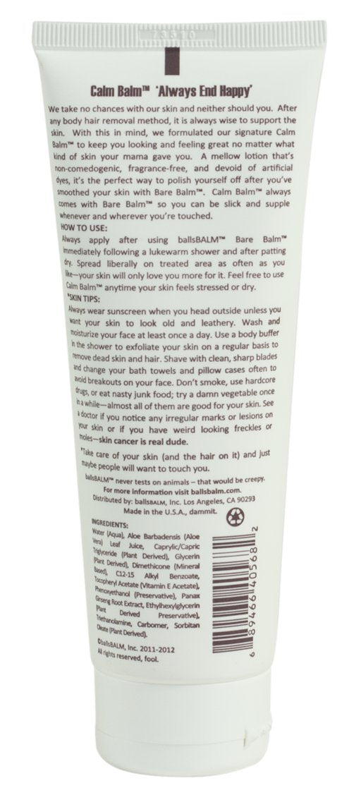 ballsBALM Calm Balm - Body Hair Management After Lotion (Professional's Choice || Soothing Skin Salve)