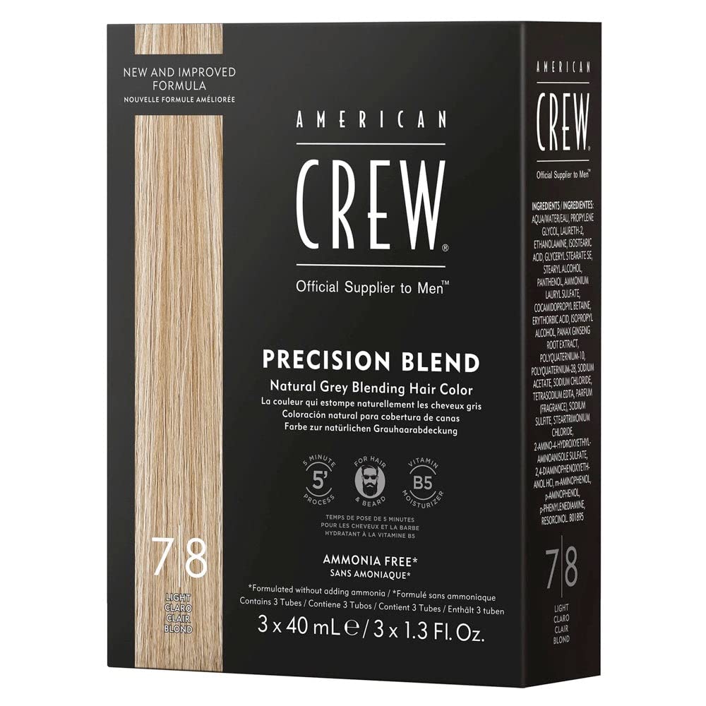American Crew Precision Blend Natural Gray Coverage(1.35 oz) - Light (7-8)
