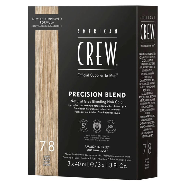 American Crew Precision Blend Natural Gray Coverage(1.35 oz) - Light (7-8)