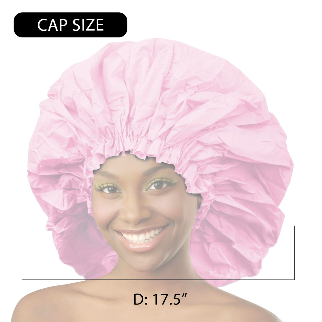 Donna Premium Collection Super Jumbo Shower Cap Pink 22163 by Donna Collection